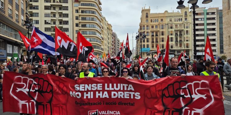 Manifestación del 1 de mayo en Valencia