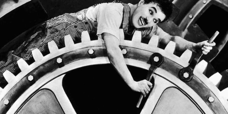 Tiempos modernos de Charles Chaplin en la Filmoteca Valenciana