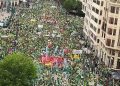 Manifestación de profesores en València.